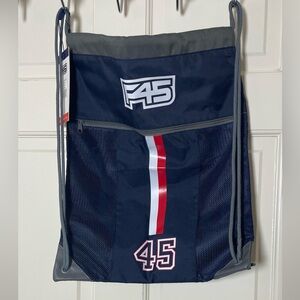 F45 drawstring sports backpack